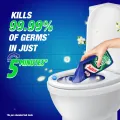 Harpic Toilet Cleaner Liquid 750ml Jasmine Power Plus 10x Total Clean, new & thicker formula kills 99.99% of germs with new Jasmine Fragrance. 