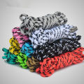 Lsgs 120cm/47 ''Black White Point round shoelaces for casual sneakers sport lace mountaineering skate boot shoe laces strings laces. 