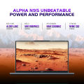 Qbits Alpha N95 Laptop Intel® Processor N95 (3.40 GHz 6 MB Cache) with 8 GB RAM and 500GB M.2 Western Digital NVMe SSD. 