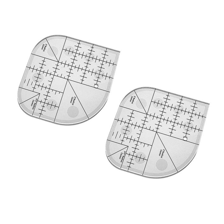 ARELENE Creative Curved Corner Cutter Quilt Ruler,Acrylic Sewing Curved Corner Cutter Ruler, Sewing Template Patchwork Tool,2PCS