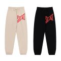 Saint Michael Simple Printed Men's Women's Casual Trousers Autumn Wnter Thin Section Terry Sweatpants. 