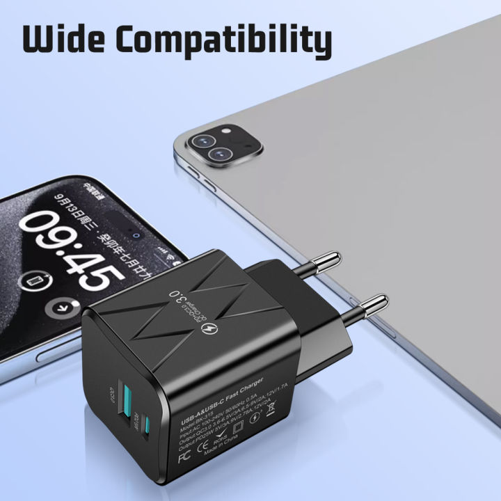 PD%2025W%20Fast%20Charger%20USB%20Type%20C%20Charger%20Quick%20Charge%203.0%20Power%20Adapter%20For%20IPhone%20Xiaomi%20Samsung%20Phone%20Wall%20Charger%20EU/US%20Plug%20-%20Image%204