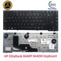 HP Laptop Keyboard For HP EliteBook 8440P 8440W 8440 US Laptop keyboard black - Keyboard. 