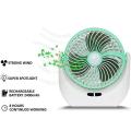 JY Super lithium rechargeable mini table fan with LED light JY-1880.