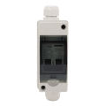 Solar Disconnect Switch Pa66 Housing Transparent Cover DC12-400V AC90-400V DIN Rail Installation Circuit Breaker for PV System. 