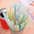 HIFUAR Drinking Straws Flexible Straws Disposable Plastic Bendable Straws Striped Multi Colored Straws For Party Home Kitchen 100Pcs/Pack. 