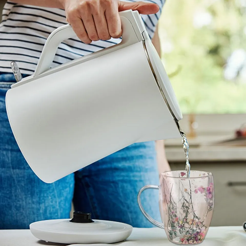 Double Wall Glass Coffee Mugs 350ml Dried Flower Insulated Coffee Mug Double-Layer  Tea Milk Juice Cup Drinkware Mug for Beverage | Daraz.com.bd