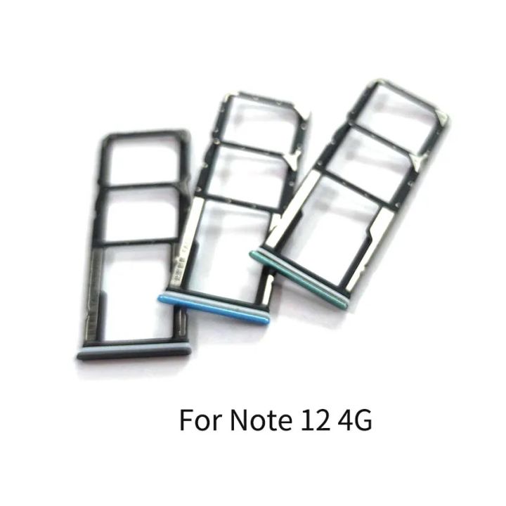 For Xiaomi Redmi Note 12 SIM Tray Slot Holder Adapter Socket Repair Parts
