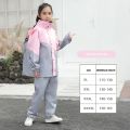 Children's Suit Raincoat Women Rain Pants Impermeable Waterproof Full Body Split Rain Poncho Outdoor Hiking Hooded Raining Coat.
