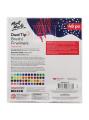 Mont Marte Signature Dual Tip Brush Fineliners – 48 Pieces, Triangular Grip, Ideal for Drawing, Colouring & Lettering.