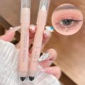 6 Colors Lazy Eye Makeup Cosmetic Waterproof Diamond Pearlescent Brightening Eye Shadow Face Eye Shimmer Highlight Eyeshadow Pen Double Head Glitter Shiny Eyeshadow Stick. 