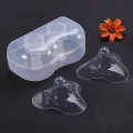 2 Piece Triangle Nipple Shield with Carrying Boxes Breastfeeding Nipple. 