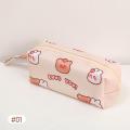 New ummerflower Cute Bear Large Capacity Handle Bag imple Multi-Function Double Pencil Cae Pen Organizer Pouch with Zip for Kid Boy Girl chool Office upplie - pencil bag.