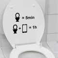 Funny Spoof Cartoon Kids English Decorative Personality Toilet Toilet Cover Stickers Kindergarten Decorative Wall Stickers. 