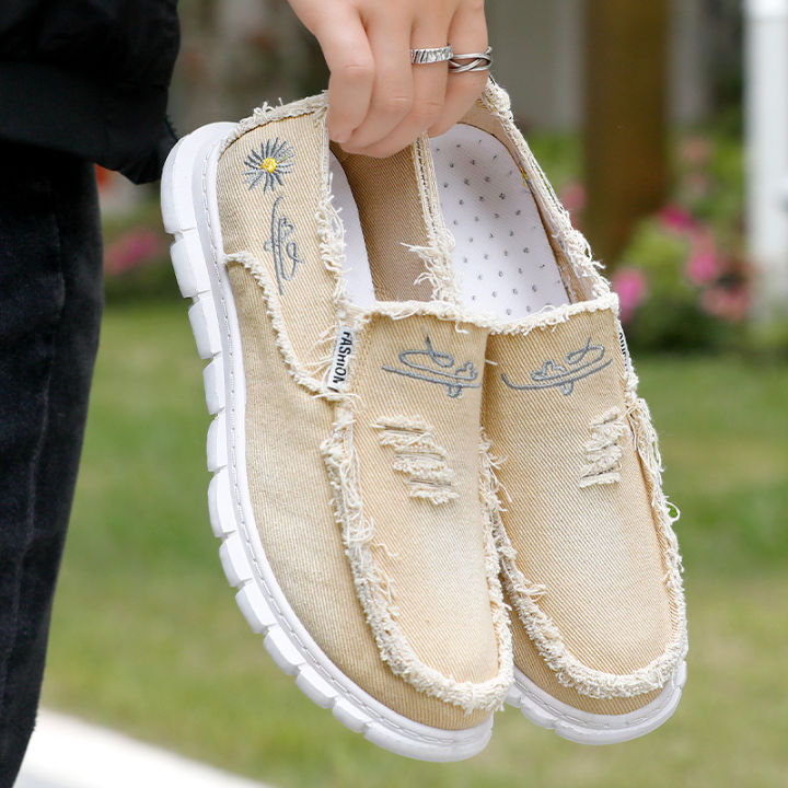 New Slip-on Cloth Shoes Spring/Summer Autumn Tide Shoes Canvas Shoes Men's Soft Bottom Shoes Old Beijing Cloth Shoes Comfortable Casual Shoes Men