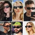 Retro celebrity Square Sunglasses men-women Rectangle Luxury Brand Designer Sun Glasses for Female Gradient Clear Small Lens tt2. 