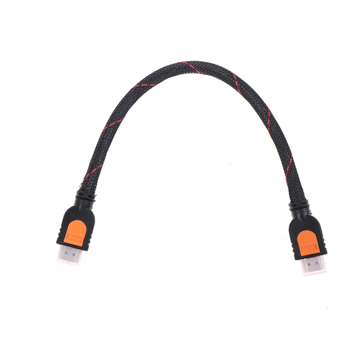 %EF%BC%88NEW%EF%BC%891%20Foot%20short%20HDMI%20Cable%20for%20HD%20TV%203D%201080p%20One%20Feet%20HDMI%201.4%20braided%20gold%20-%20Image%204