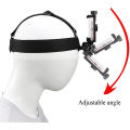 Head Mount Phone Holder Strap – Adjustable Clip for Smartphones & Action Cameras. 