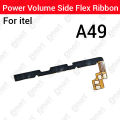 Itel A05s A26 A33 A36 A49 A55 A60 A70 P11 P13 P33 P40 S12 S23 S23+ S33 Power on / off Switch Button Side Volume Up Down Buttons Flex Cable Replacement Parts.
