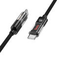 Hoco U116 Transparent Discovery Edition 60W Charging Data Cable for Type-C to Type-C. 