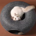 Donut Cat Bed Pet Cat Tunnel Interactive Game Toy Cat Bed Dual-use Indoor Toy Kitten Sports Equipment Cat Training Toy Cat House. 