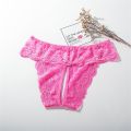 Female Lingerie XL XXL XXXL XXXXL Plus Size Lace Floral Crotch Opening Transparent Women's Underwear трусы женские.