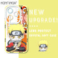 Hontinga for Infinix Hot 40 Pro Hot 40 Back Cover Cartoon Naruto Print Camera Protection Transparent TPU Soft Phone Case. 