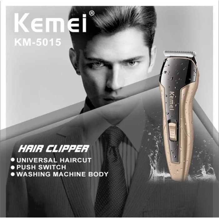 Kemei%20KM%205015%20Waterproof%20Professional%20Hair%20Clipper%20Trimmer%20&%20Shaving%20system%20for%20men%20-Black%20Gold%20-%20Image%203