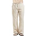 Linen Wide Leg Pants Men Oversize Casual Linen Trousers Solid Big Plus Size 5XL Streetwear Summer Men's Clothes Black Pants. 
