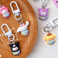 Kawaii Sanrio Kuromi Hello Kitty Cinnamoroll Keychain Cute Cartoon Car Keychain Pendant School Backpack Decoration Kid Toys Gift ANLAN.