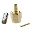 1Pcs RG316 Coax Coaxial Cable Lead Low Loss RF Connector Wire 10M Long & 5Pcs SMA Male Plug Straight Crimp RG316 RG174 Rf Adapter Connector.
