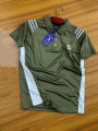 SMUG Premium Elite Edition Contrast Polo - soft touch and comfortable for day-long usage-Olive.