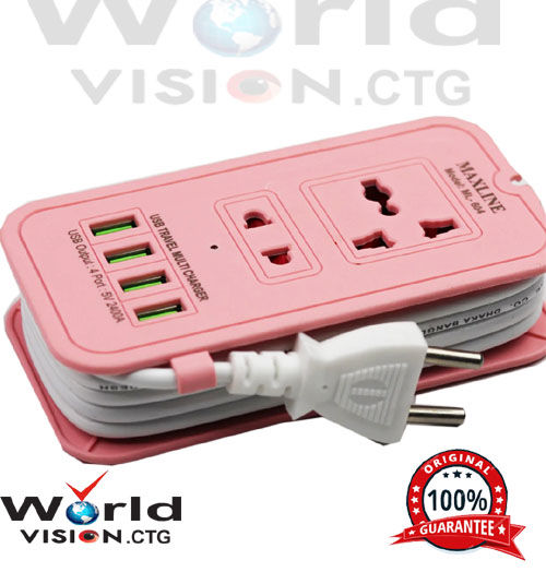 Maxline%204%20USB%20Port%20&%202%20Power%20Socket%20travel%20multi%20use%20with%20multi%20plug%206%20Feet%20long%20cable.%20-%20Image%203