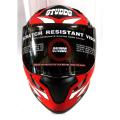 Studds thunder D7 matt red and black colour helmet with spoiler and dual certification. - Motors - Modern and Trendy.