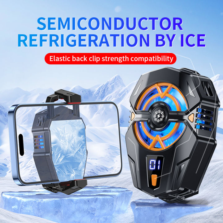 【Discount】 New J20 digital display radiator cooling fan for game cooler
