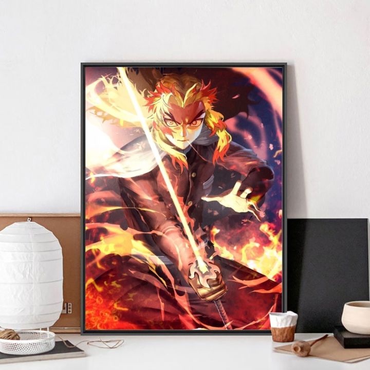 Demon%20Slayer%20Kyojuro%20Rengoku%20No%20Framed%20Poster%20Kraft%20Club%20Bar%20Paper%20Vintage%20Poster%20Wall%20Art%20Painting%20Bedroom%20Study%20Stickers%20-%20Image%205