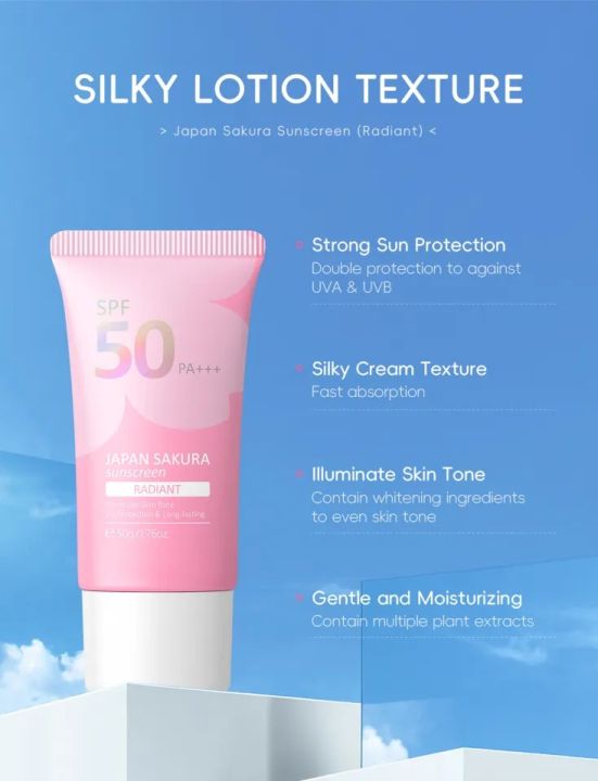 LAIKOU%20Japan%20Sakura%20sunscreen%20cream%20spf%2050PA+++%20waterproof%20sun%20block-%2050g%20-%20Image%203