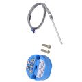 1Pcs RTD PT100 Temperature Transmitter DC24V Minus 50 - 100 Degree Output 0-10V & 1Pcs Steel Temperature Probe Pt100 RTD Sensor Cable 2M 98 Mm 3 Wires -50 - 400 Celsius. 