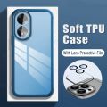 New Phone Case For Honor X5 Plus 4G Cover Camera Protection Semi Transparent Soft Silicone Shockproof with Lens Protector Films for Honor X5 Plus Case.