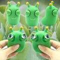 Funny Eyeball Burst Squeeze Toy Green Eye Caterpillar Pinch Toys Adult Kids Stress Relief Fidget Toy Creative Decompression Toy. 