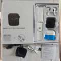 T55 Plus Pro Max Bluetooth Calling Smartwatch with Free 2 Pair belts and Wireless Bluetooth Earphone.