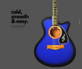 Matte Blue Premium Acoustic Guitar -2024 Edition. 