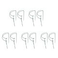 20 Pcs Plant Support Stakes Ring Cage Metal Garden Plant Stake Green Half Round Plant Support Ring Large Plant Supports.
