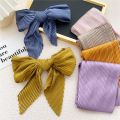 2022 Pleated Satin Scarf for Women Neckerchief Ribbon Square Skinny Hair Tie Band Kerchief Satin Foulard Scarves Headscarf. 