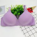 Bras ব্রা Plus size 46 cotton mom bra no rim bra bamboo charcoal middle-aged and elderly thin cotton bra factory direct batch.