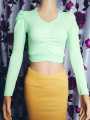 [ Amena fashion ] Crop top Short body full sleeve fashionable blouse for women's.. 