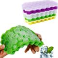 Silicone Ice Cube Tray with cover Mold Storage Container.