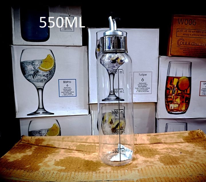 Crystal%20Plastic%20Oil%20Dispenser%20Bottle%20-%20550ML%20with%20Capacity%20line-02M%20-%20Image%203