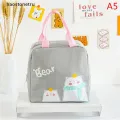 HAOS New Cartoon Insulated Lunch Bag Zipper Lunch Bag Bag Aluminum Film Thickened Large Capacity Portable Lunch Box Bag n. 