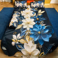 Premium King Size 3D Design Bed Sheet. 